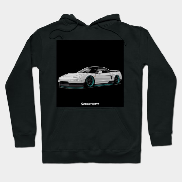 Nsx black background Hoodie by EF Warehouse 